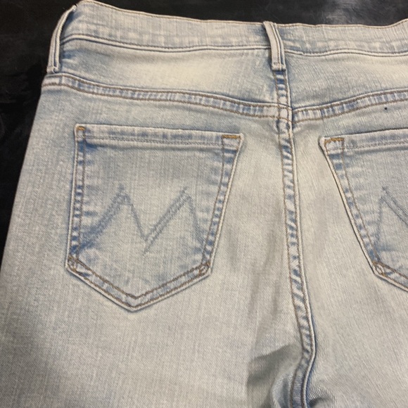 MOTHER THE STUNNER ZIP CROP ANKLE STEP FRAY IN ROLLING IN THE BUSHES - Picture 7 of 16